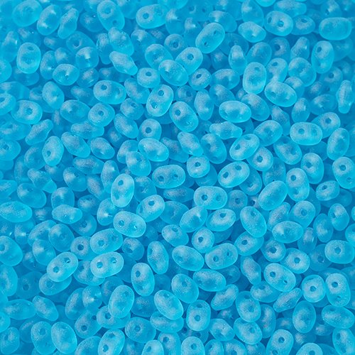 Superduos - Aquamarine Matte