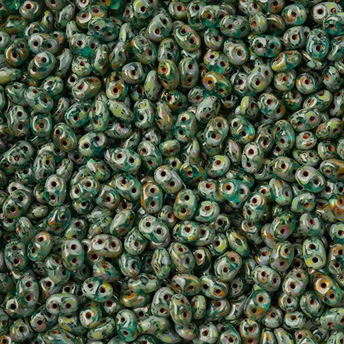 Superduos - Aquamarine Picasso