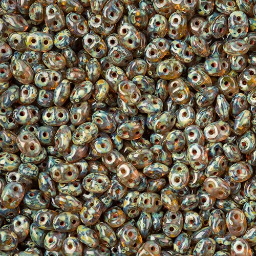 Superduos - Amber Travertine Dark