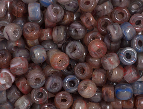 Mini Crow Beads - 6mm - Smoky Mix (100g)