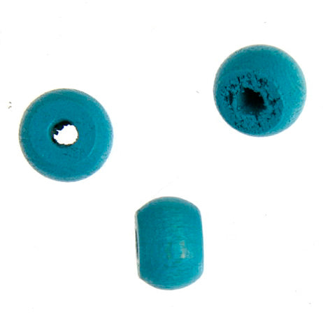 Euro Wood - 9x6mm Crow Beads - Turquoise (500pcs)