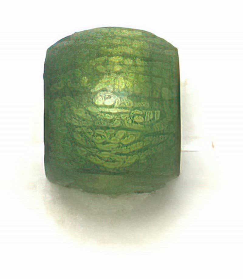 Euro Wood - 6x4.5mm Crow Beads - Medium Green (1000pcs)