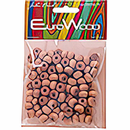 Euro Wood - 9x6mm Crow Beads - Light Brown (100pcs)