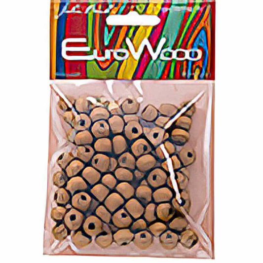 Euro Wood - 9x6mm Crow Beads - Coffee (100pcs)