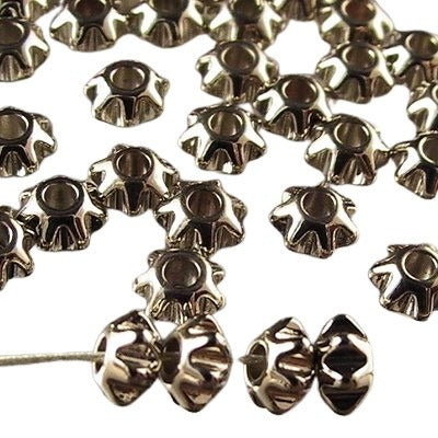 Metal Spacers - 4.5mm - Cog-delle - Nickel Colour (20)