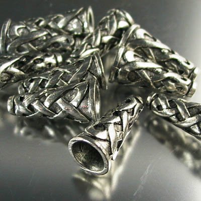 Cone Celtic Weave - 19mm - Antique Silver