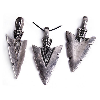 Arrowhead Pendant   Antiqued Silver Each