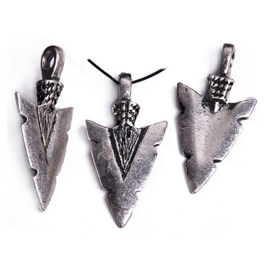 Arrowhead Pendant   Antiqued Silver Each
