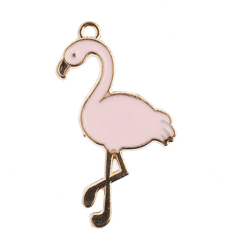 S&P Charm Flamingo   Lt Pink 8pcs