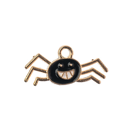S&P Charm 21mm Spider   Black 10pc