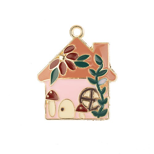 S&P Charm   Pink House 3pcs