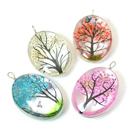 Dried Flower 35mm Oval Random each