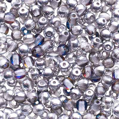 Glass Beads - 3mm - Round - Bermuda Blue (120)