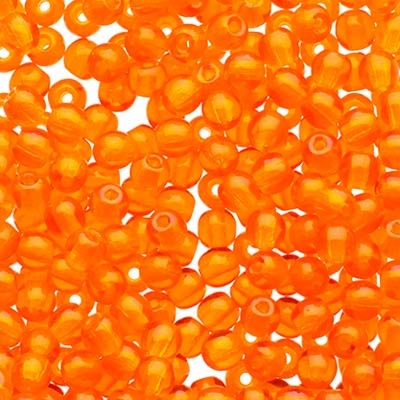 Glass Beads - 3mm - Round - Transparent Hyacinth (120)