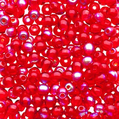 Glass Beads - 3mm - Round - Siam AB (120)