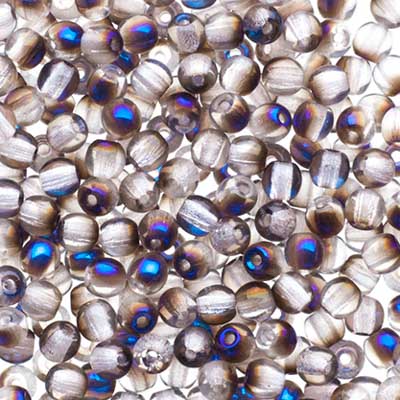 Glass Beads - 3mm - Round - Crystal Azuro (120)