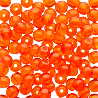 Glass Beads - 4mm - Round - Transparent Hyacinth (100)