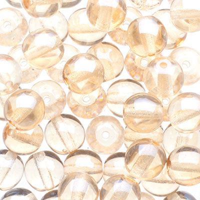 Glass Beads - 6mm - Round - Crystal Honey (50)