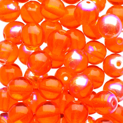 Glass Beads - 6mm - Round - Hyacinth AB (50)