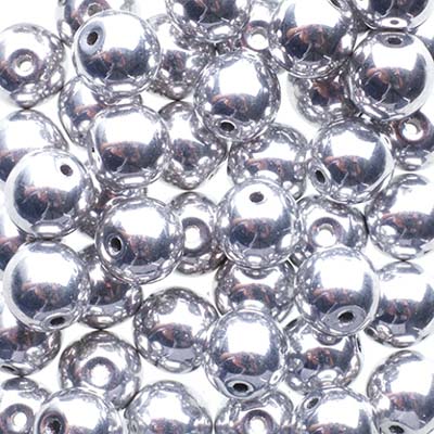 Glass Beads - 6mm - Round - Crystal Labrador (50)