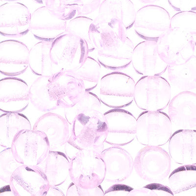 Glass Beads - 6mm - Round - Rose (50)