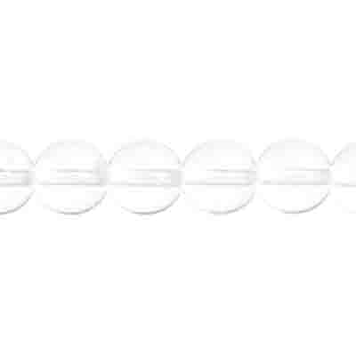 Glass Beads - 8mm Round - Transparent Crystal (22pc strand)