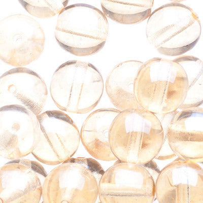 Glass Beads - 8mm - Round - Crystal Honey (25)