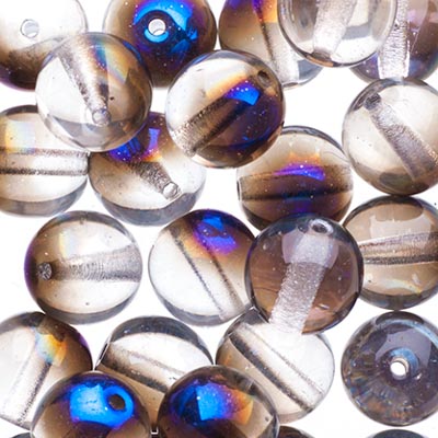 Glass Beads - 8mm - Round - Crystal Azuro (25)