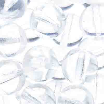 Glass Beads - 10mm - Round - Transparent Crystal (25)