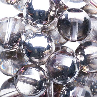 Glass Beads - 10mm - Round - Bermuda Blue (25)