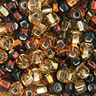 Czech Seed Beads - 2/0 - Topaz Silver Lined Mix 22g