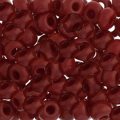 Czech Seed Beads - 2/0 - Opaque Dark Red 22g