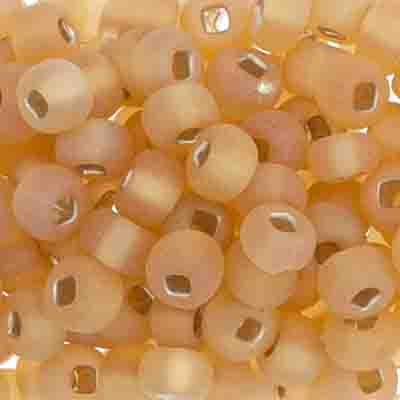 Czech Seed Beads - 2/0 - Transparent Topaz Silver Lined AB Matte 22g