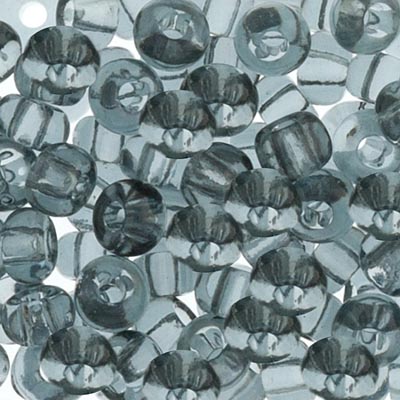 Czech Seed Beads - 2/0 - Transparent Grey 22g
