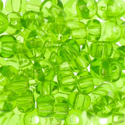 Czech Seed Beads - 2/0 - Transparent Green 22g