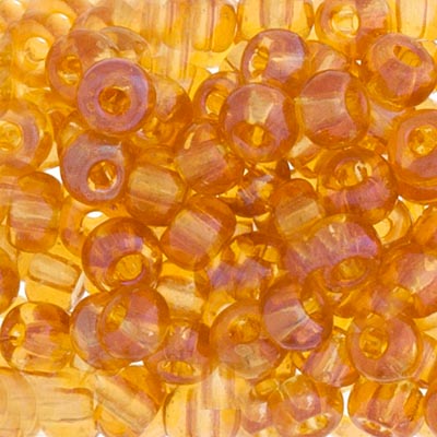 Czech Seed Beads - 2/0 - Transparent Topaz AB 22g