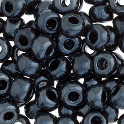 Czech Seed Beads - 2/0 - Metallic Gunmetal 22g