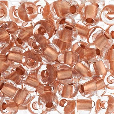 Czech Seed Beads - 2/0 - Crystal Copper Lined 22g