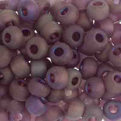 Czech Seed Beads - 2/0 - Matte Dark Amethyst AB 22g