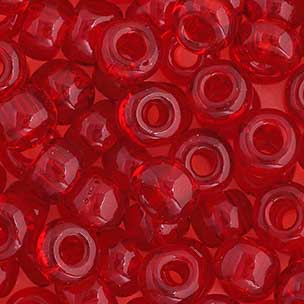 Czech Seed Beads - 2/0 - Transparent Ruby 22g