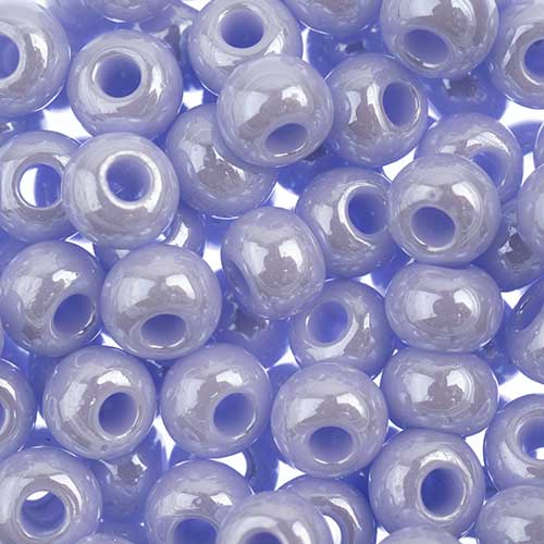 Czech Seed Beads - 2/0 - Opaque Natural Lilac Luster 22g