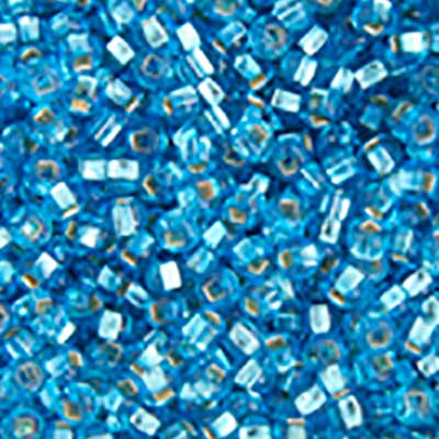 Czech Seed Beads - 6/0 - Silver Lined Aqua (22g)