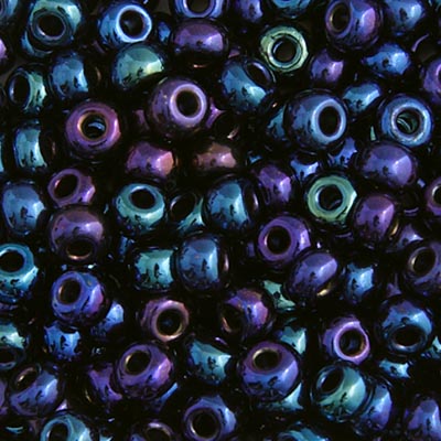 Czech Seed Beads - 6/0 - Opaque Navy Iris (22g)