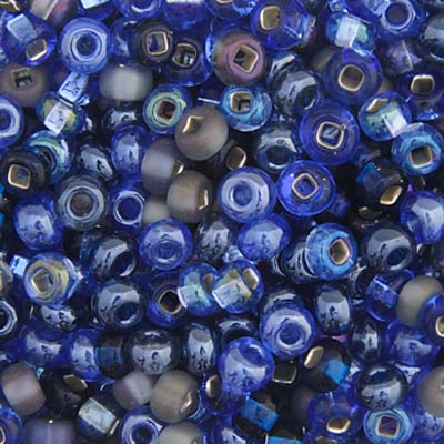 Czech Seed Beads - 6/0 - Multi Blue (22g)