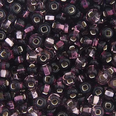 Czech Seed Beads - 6/0 - Silver Lined Lilac Mix (22g)