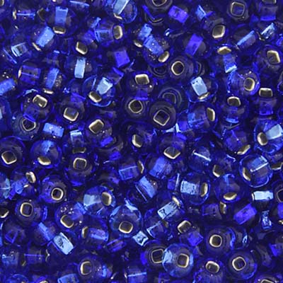 Czech Seed Beads - 6/0 - Silver Lined Blue/Sapphire (22g)