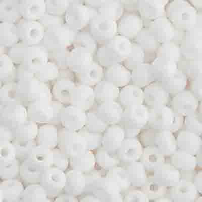 Czech Seed Beads - 6/0 - Opaque White (22g)