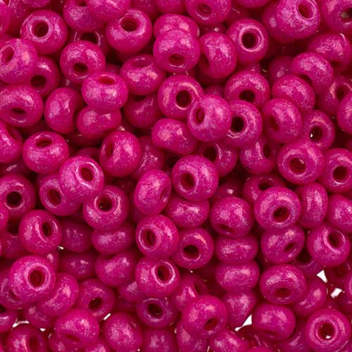 Czech Seed Beads - 6/0 - Terra Intensive Pink (22g)