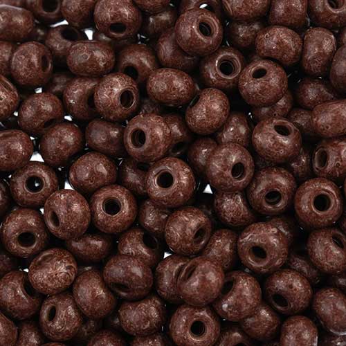Czech Seed Beads - 6/0 - Terra Intensive Dark Brown (22g)