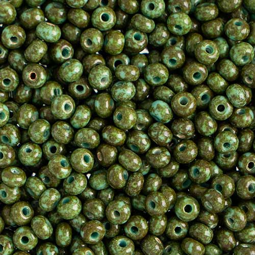 Czech Seed Beads - 6/0 - Turquoise Travertine (22g)